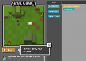 Lær at programmere med Minecraft