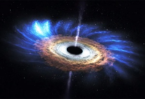Stort sort hul udskiller kortvarigt glimt af energi efter at have opslugt en stjerne