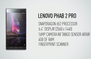 Den første phablet smartphone med Google Tango hedder Lenovo Phab 2 Pro