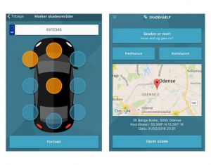 Dansk iOS-app hjælper med anmeldelse af forsikringsskade på forsikrede køretøjer